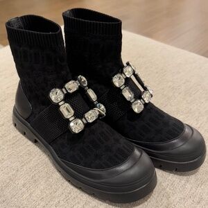 Roger Vivier Embelished Black Boots